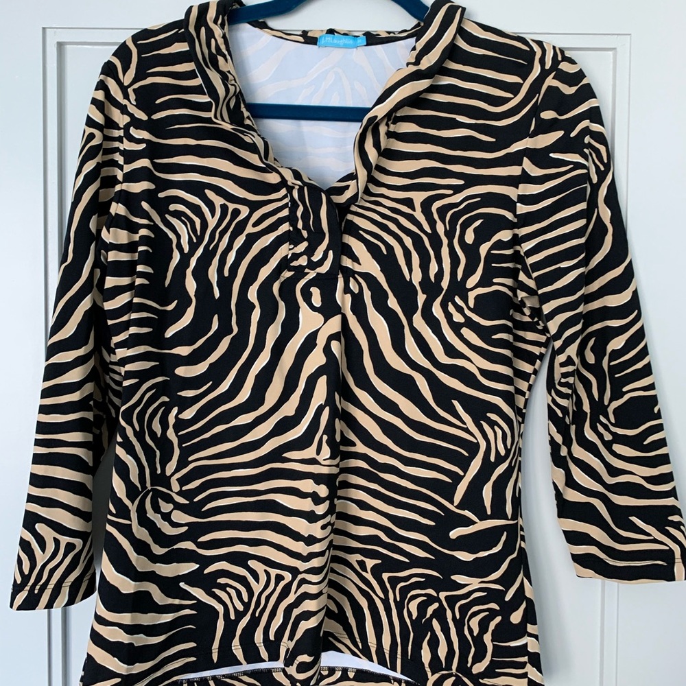 J. McLaughlin Printed Blouse
